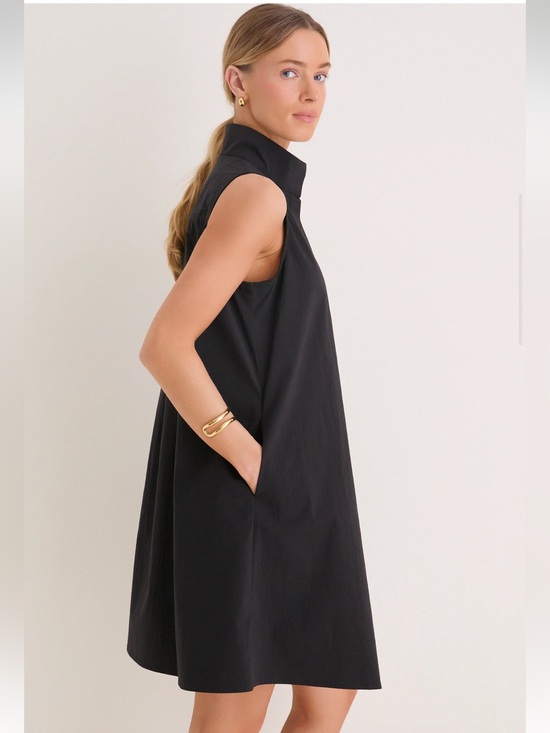 Tuckernuck Dresses & Skirts - Tuckernuck Charlie Black Sleeveless Button Front A-Line Dress Small